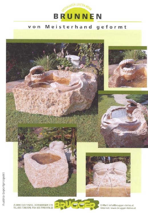 Prospekt 5 von Natursteinbrunnen mit Fischen