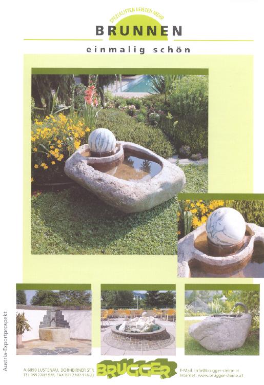 Prospekt 7 von Natursteinbrunnen mit rotierender  Kugel